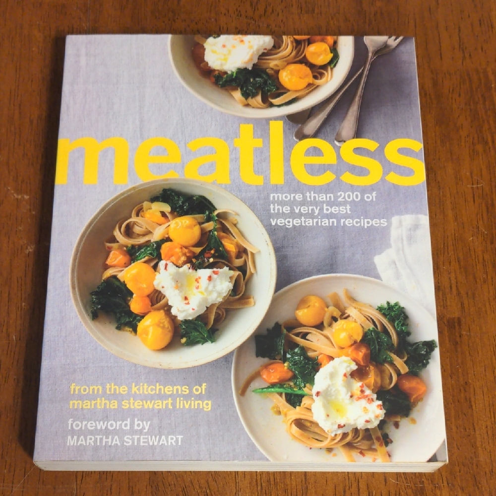 Martha Stewart Meatless Cookbook - Yellow and White Cover